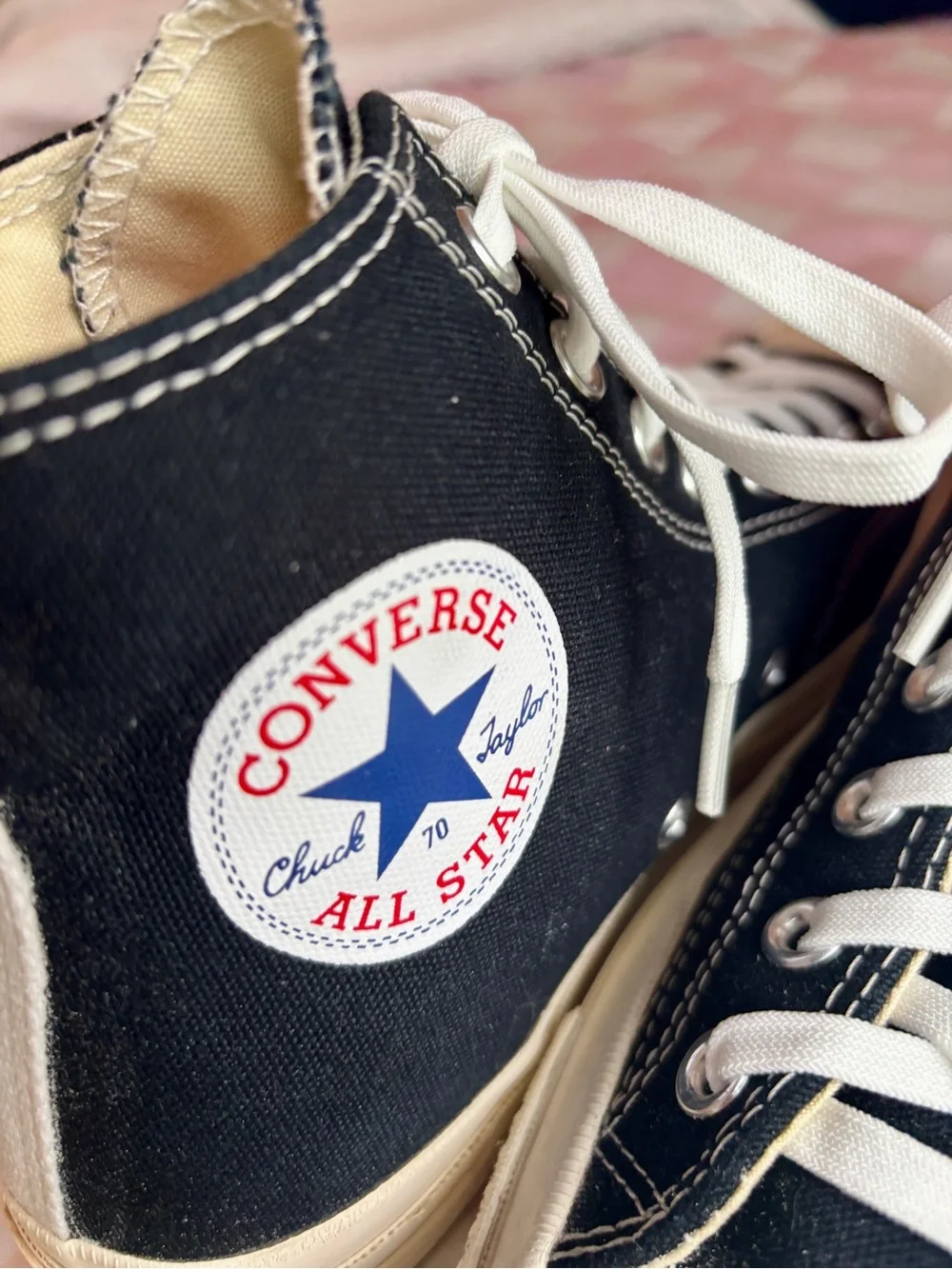 Converse All Star Comme des Garçons Peek-A-Boo Heart High Top Sneakers - 10